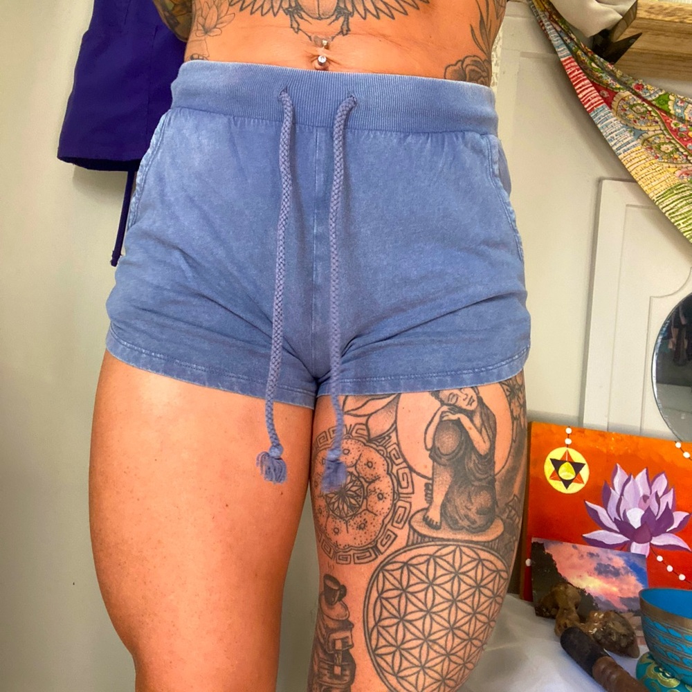 XS Colsie brand (from target I think)  soft comfy shorts stretchy
